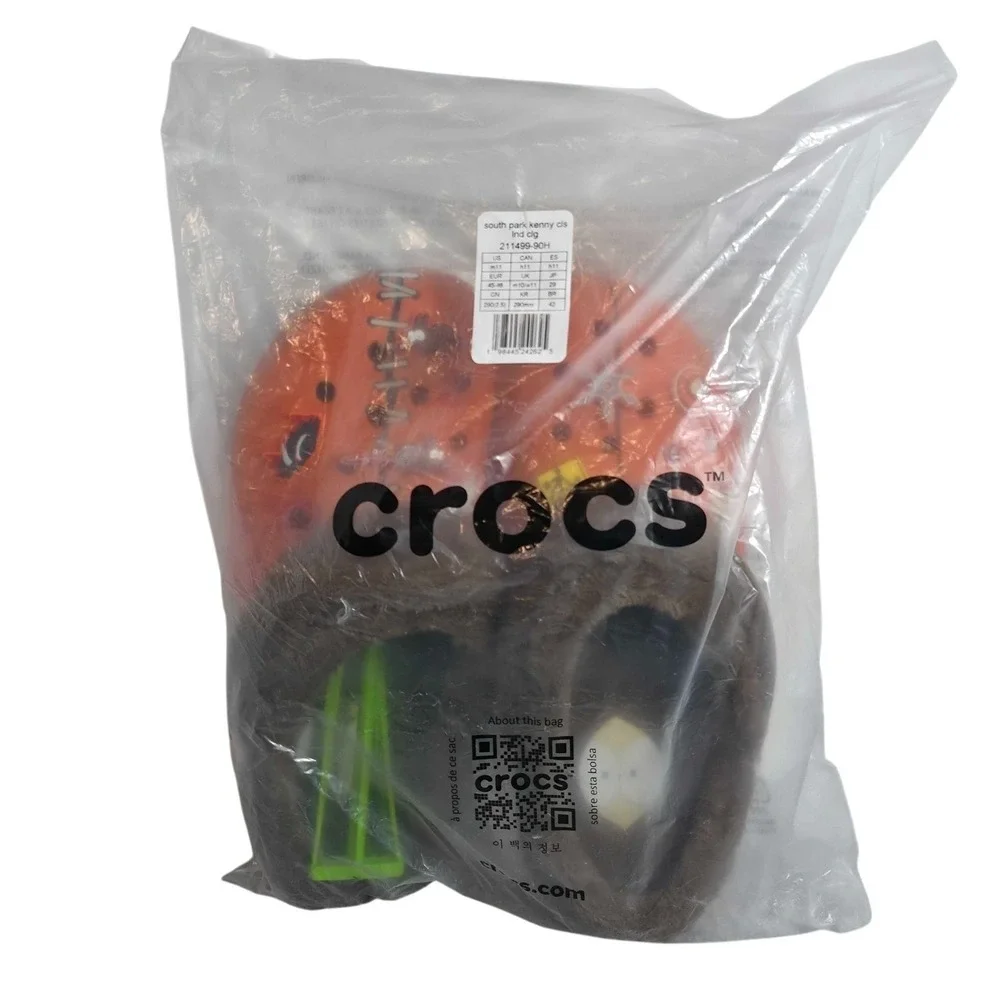 Crocs‎ South Park Kenny Classic Lined Clogs Men's Size 11 Orange 211499-90H NWT